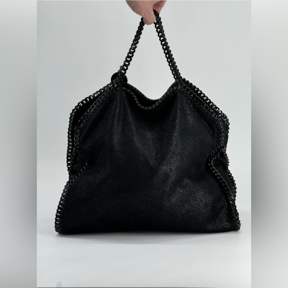 Stella McCartney Black Falabella Fold Over bag - Picture 3 of 5